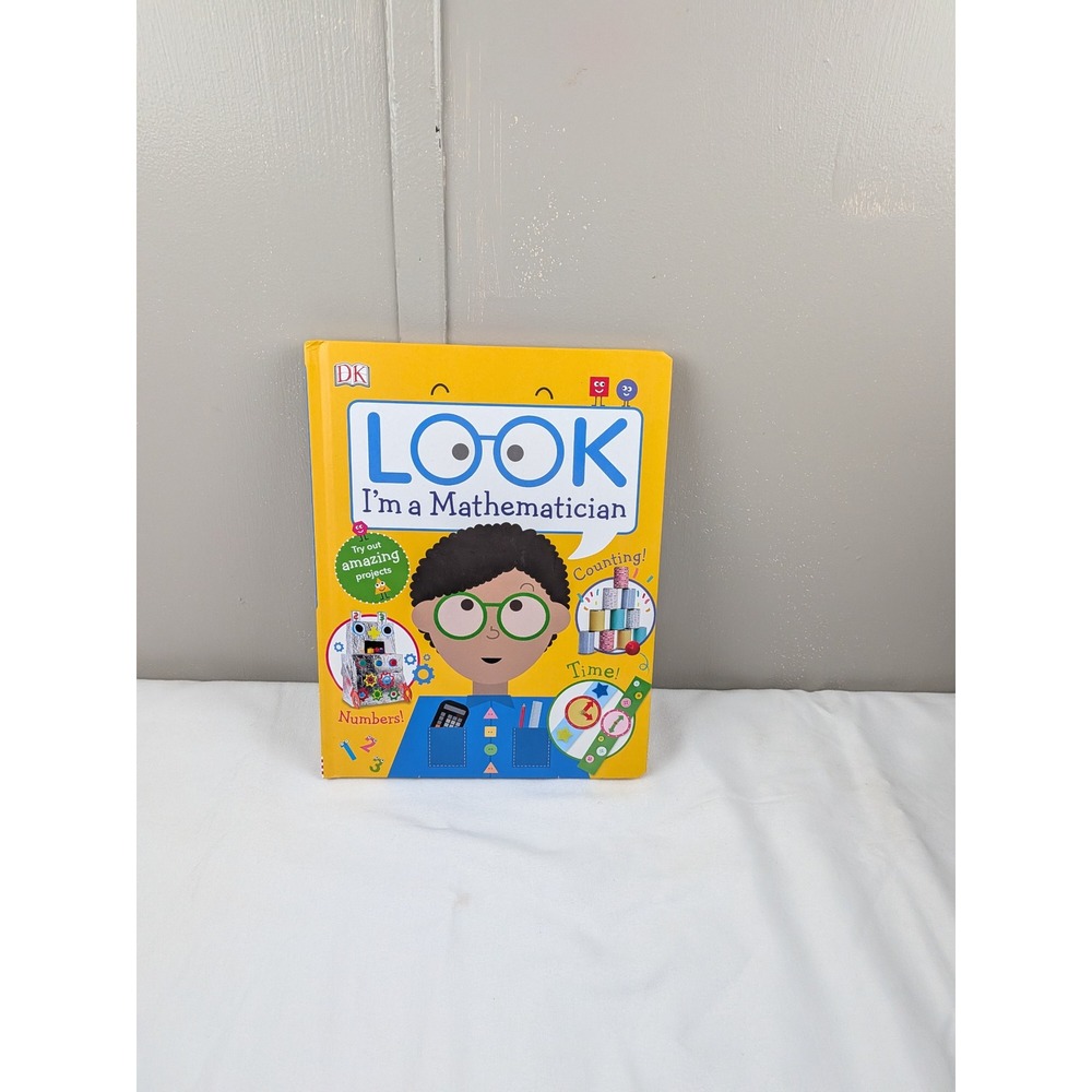 DK Look I'm a Mathematician Kids STEM Activity Hardcover Book Numbers Shapes